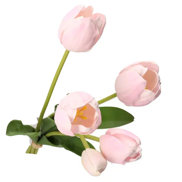 Fuchsia Tulip Bouquet with Stem, Anna - Fabric, Steel, Plastic, h 48 cm 1 Image