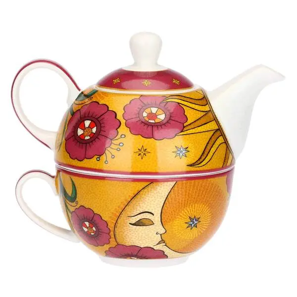 Tea4one with Sun and Moon saucer, Mirabili - Porcelain, 400 ml 3 Image