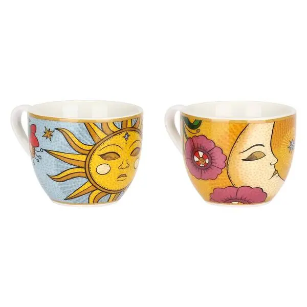  Sun and Moon Cups with Saucers, Mirabilia Porcelain, 90 ml 2 Image
