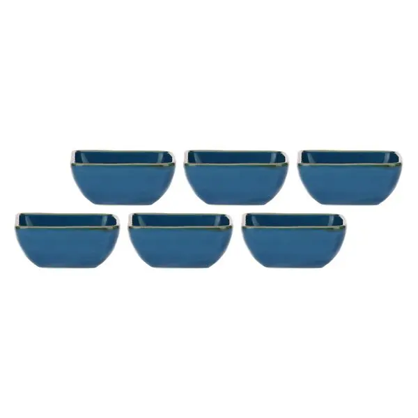 Blue Square Bowls, Concerto - Stoneware, 8x8 cm 1 Image