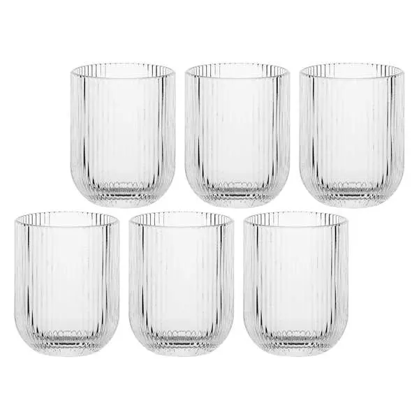 Clear Twisty Glass Tumbler 260ml 1 Image