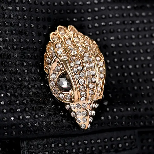 Mini Crystal-Embellished Kensington Crossbody Bag with Gold Chain 3 Image