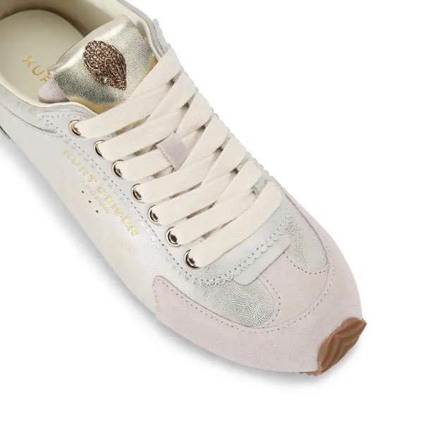 Metallic Leather Suede Eagle Sneakers 3 Image