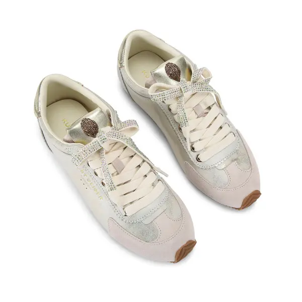 Metallic Leather Suede Eagle Sneakers 5 Image