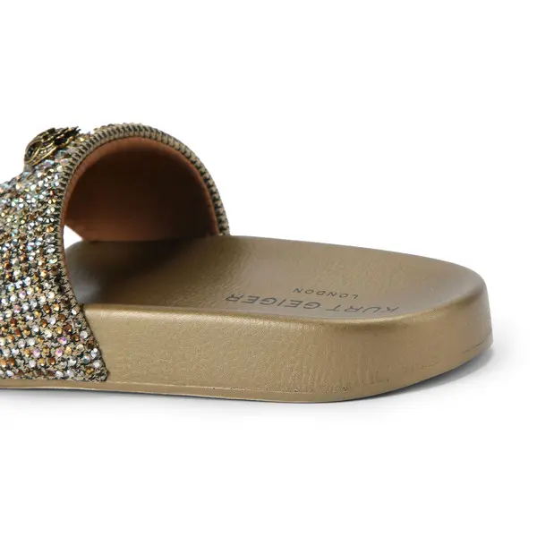 Meena Eagle Crystel Embellished Slide 3 Image