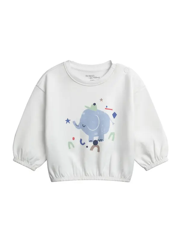 Newborn Set - Cotton Sweatshirt and Striped Leggings 5 Image