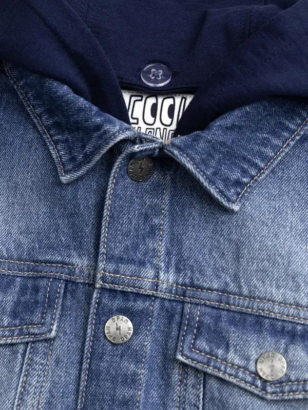 Hooded Denim Jacket 1 Image