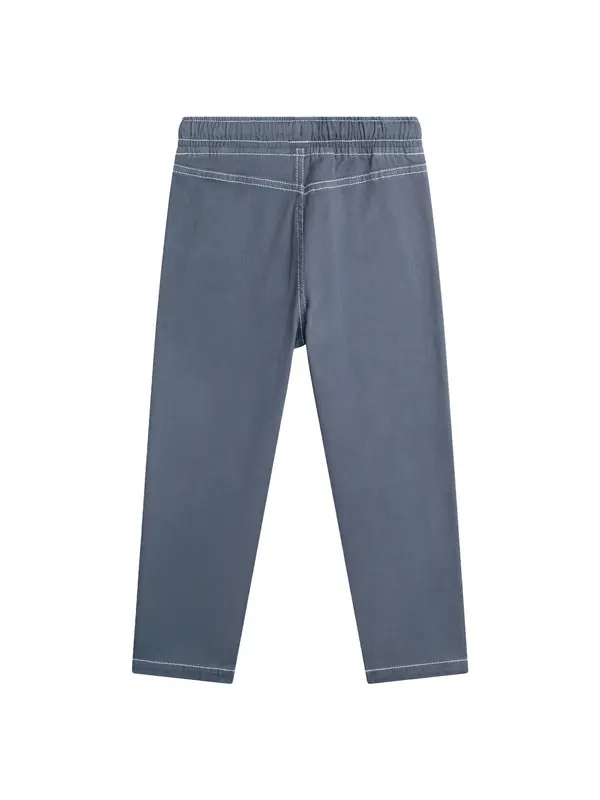 Elasticated Waistband Trousers with Contrasting Seams for boys 1 Image