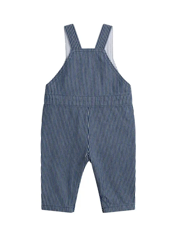 Two-tone Striped Overalls 1 Image