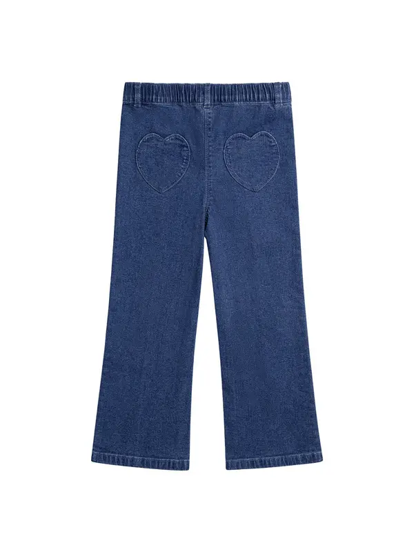 Blue Heart Pocket Jeans 1 Image