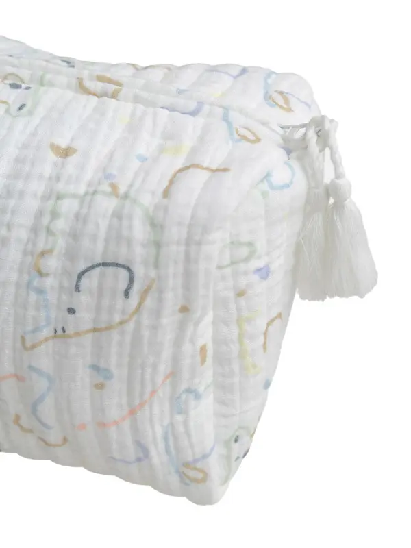 Fancy Print Pouch with Pom Pom 1 Image