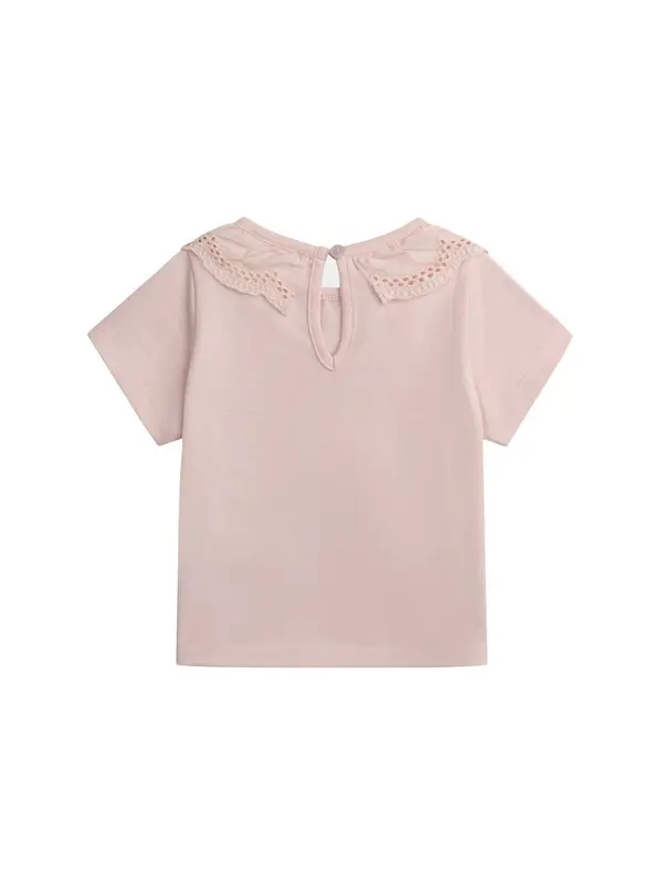 Checked Long Sleeve Top With Ruffle Collar 1 Image