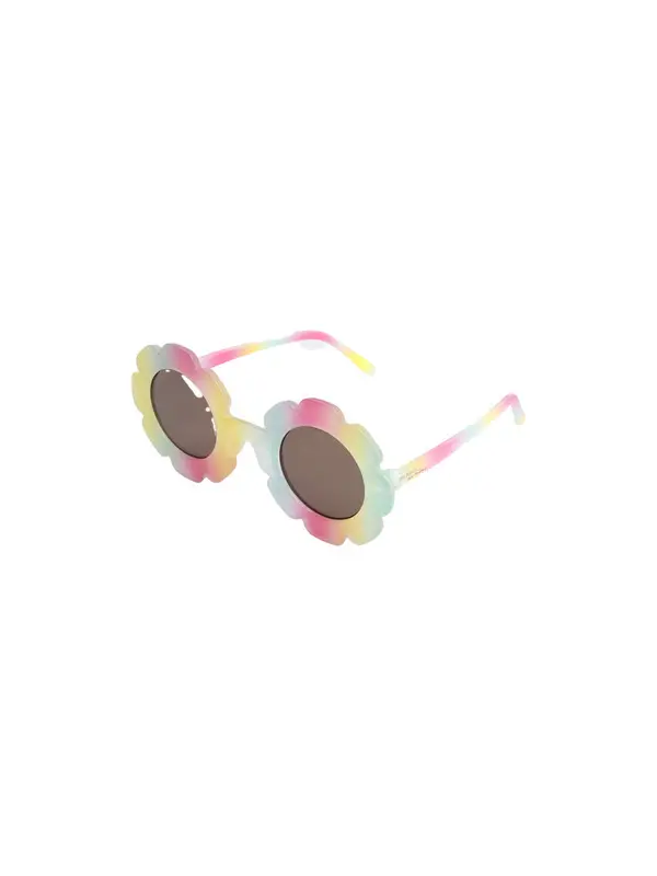 Rainbow Flower-Shaped Sunglasses 3 Image