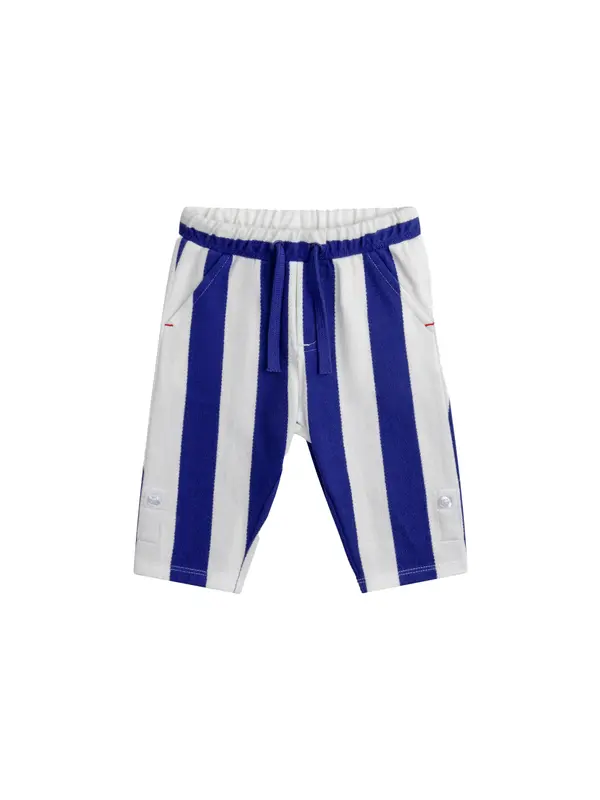 Bold Blue & White Striped Trousers 2 Image