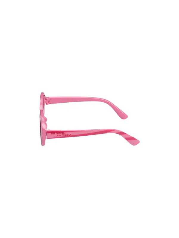 Retro Pink Oval Sunglasses 2 Image