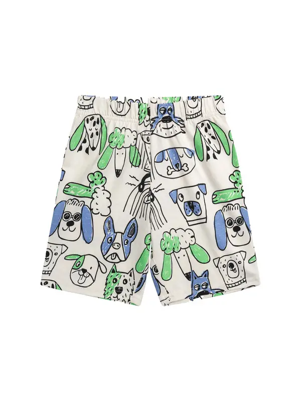 All-Over Dog Print T-Shirt and Shorts 2-Piece Cotton Set 3 Image