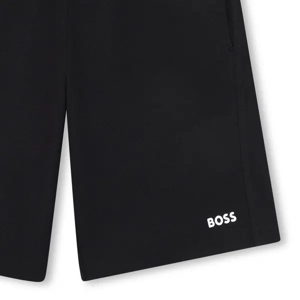 Logo Print Cotton Shorts 2 Image