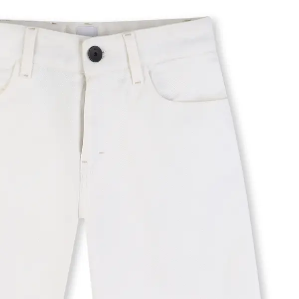 Bermuda Cotton Shorts with Logo Patch 2 Image