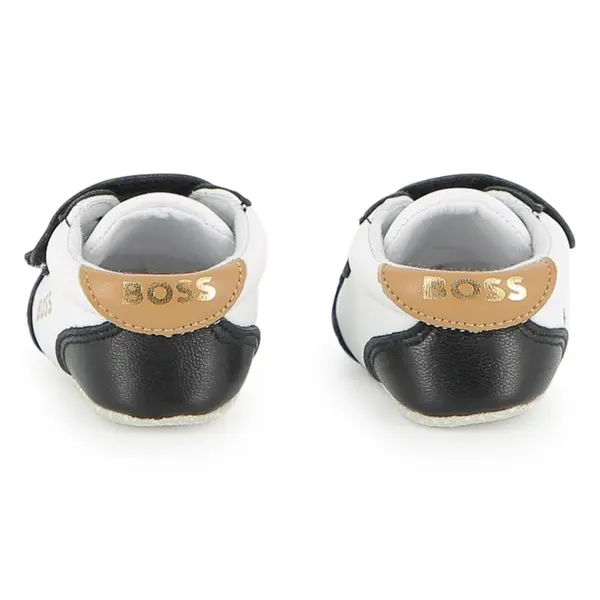 Panelled Soft Baby Leather Sneakers 1 Image