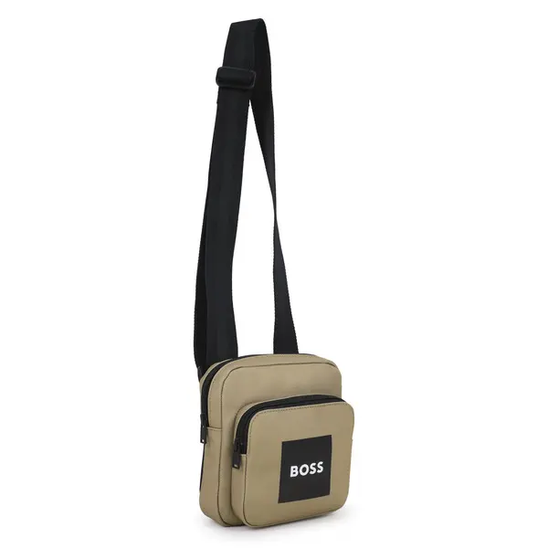 Polyester Crossbody Bag with Front Zip & Logo Patch 3 Image