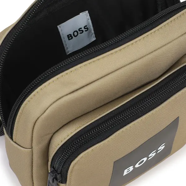 Polyester Crossbody Bag with Front Zip & Logo Patch 4 Image