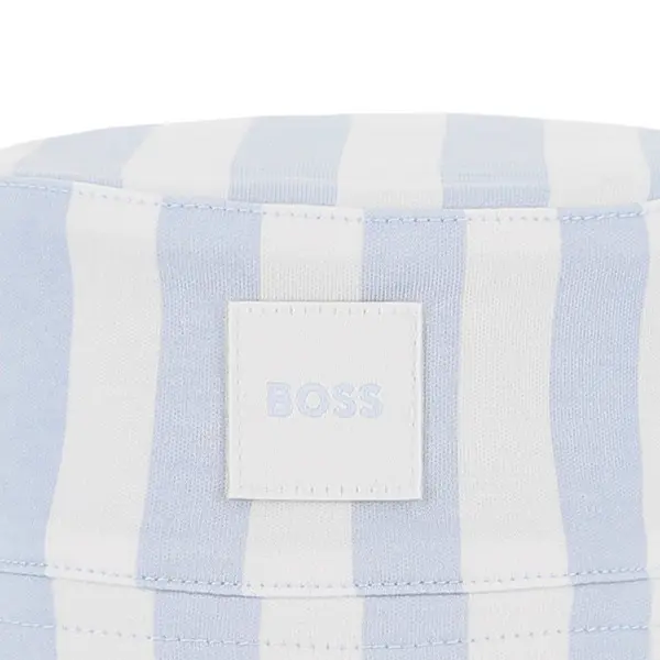 Kids Boys Striped Detailed Cotton Bucket Hat 2 Image