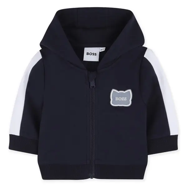 Hooded Cotton Cardigan Set with T-shirt & Trouser 7 Image