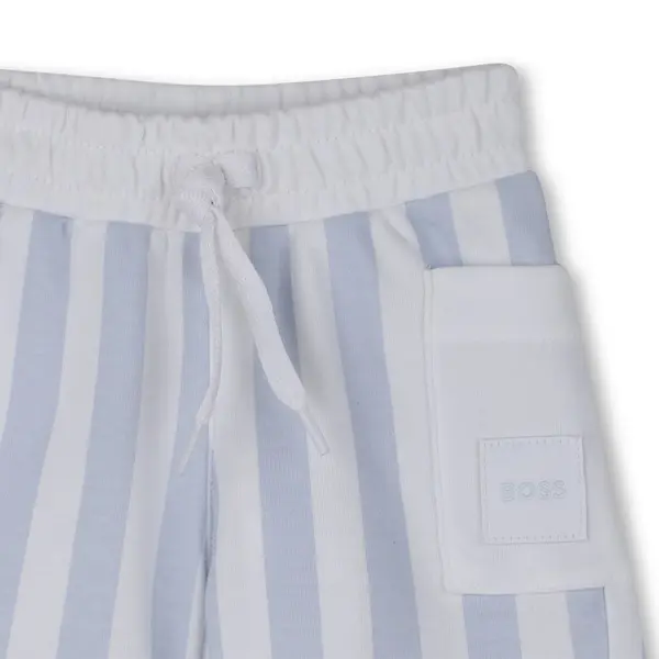 Gift-boxed T-shirt & Striped Shorts Set 1 Image