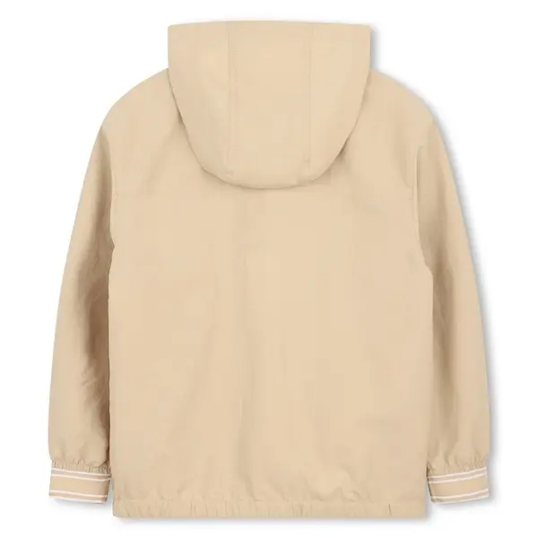 Logo-detail Hooded Windbreaker with Pockets 1 Image