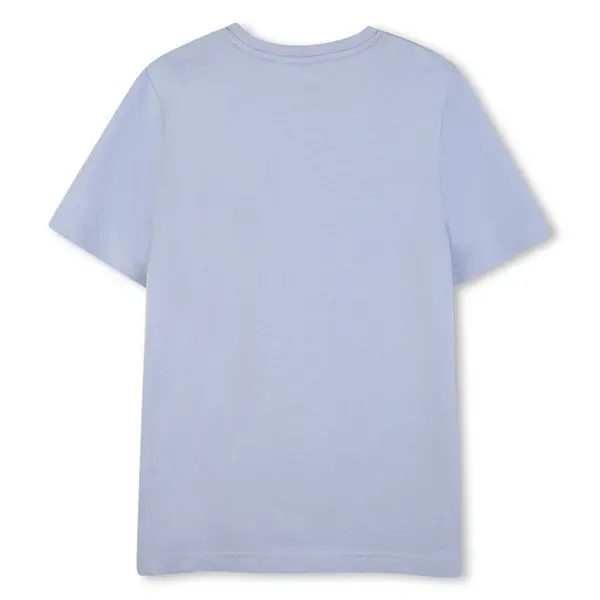 Graphic Logo Patch Short Sleeve Cotton T-shirt 2 Image