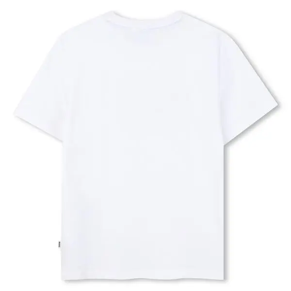 Kids Boys Crew Neck  Short Sleeve Cotton T-shirt with Graphic Print 1 Image