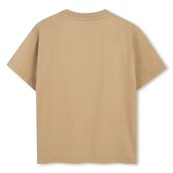 Dual Chest Graphics Short Sleeve Cotton T-shirt  2 Image