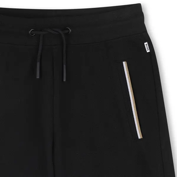 Drawstring Stripe Bermuda Shorts 2 Image