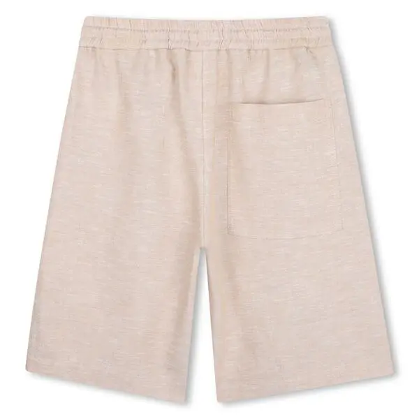 Elasticated Waistband Shorts with Tonal Stitching 1 Image