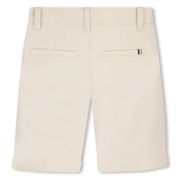 Button Turn-up Bermuda Cotton Shorts 1 Image