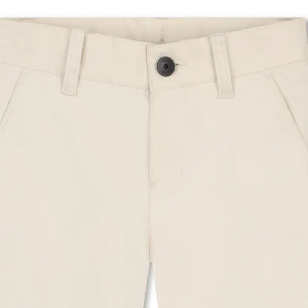 Button Turn-up Bermuda Cotton Shorts 2 Image