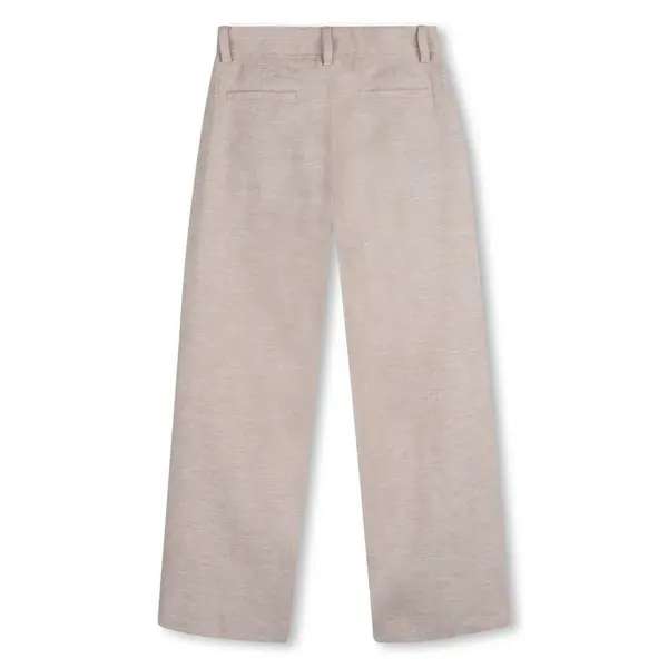 Linen Blend Pleated Suit Trousers 2 Image