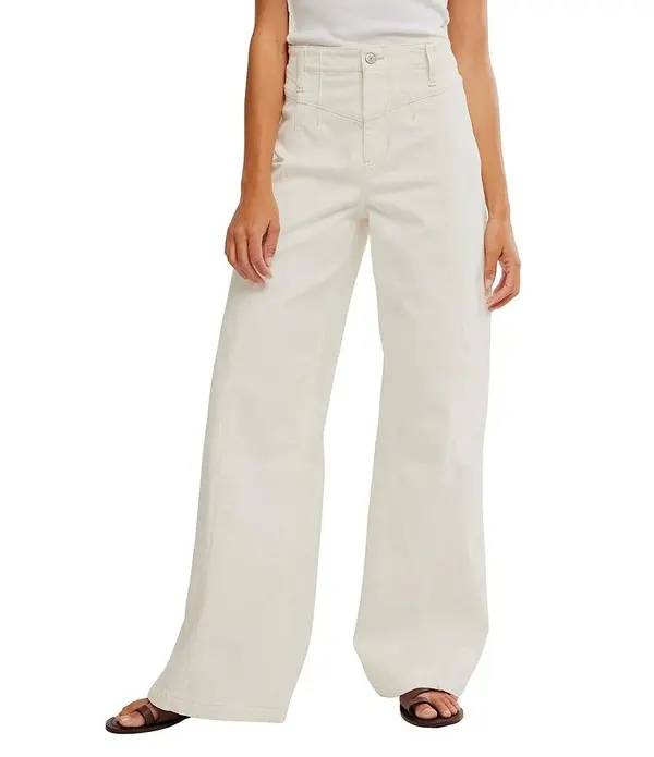 High Rise Wide Leg Jeans 1 Image