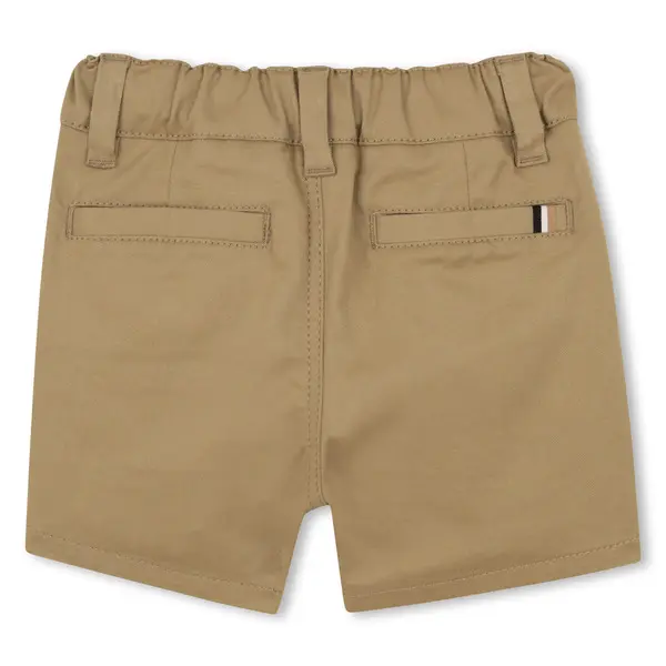 Buttoned Cotton Shorts  1 Image