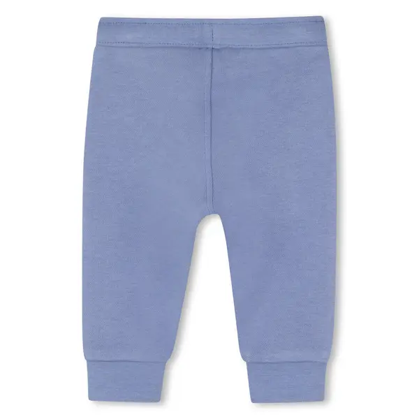 Cotton Drawstring Joggers with Ribbed Trims 2 Image