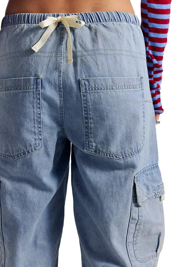Wallflower Relaxed Fit Cargo Denim Pants 1 Image