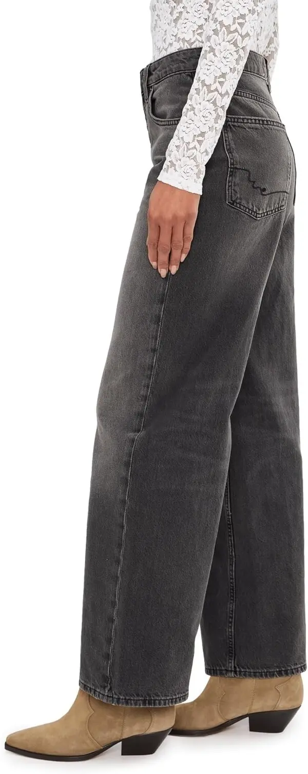 Low Rise Boyfriend Denim Jeans 2 Image