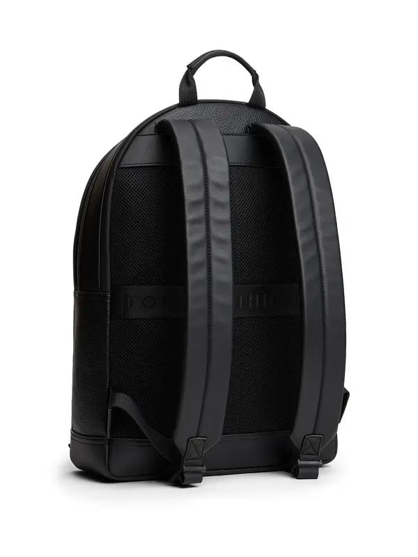 Central Leather Backpack Bag with Mesh Back Panel 2 Image