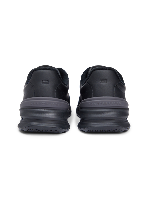 Retro Mixed Texture Leather Trainers  2 Image