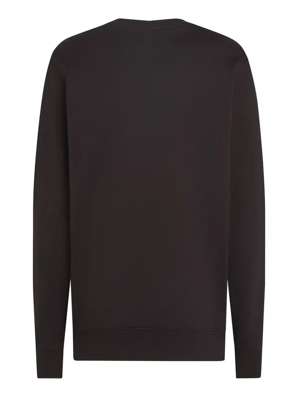 Flag Embroidery Terry Crew Neck Sweatshirt 1 Image