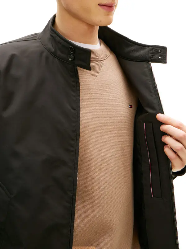 Stand-Up Collar Relaxed Harrington Jacket 2 Image