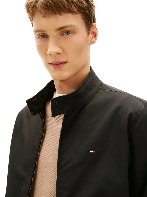 Stand-Up Collar Relaxed Harrington Jacket 3 Image