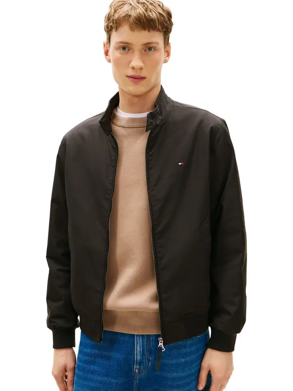 Stand-Up Collar Relaxed Harrington Jacket 4 Image