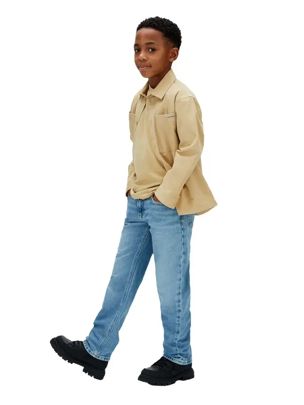 High Waist Straight Fit Denim Jeans 1 Image