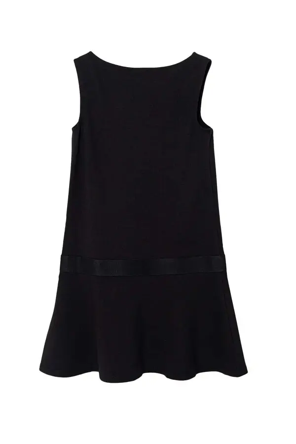 Kids Girls A-line Cut Sleeveless Cotton Dress 1 Image